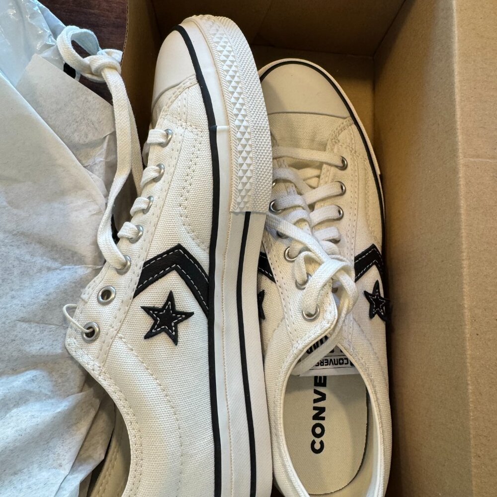 *NEW* Unisex CONVERSE Star Player 76 LOW TOP Vintage White/Black